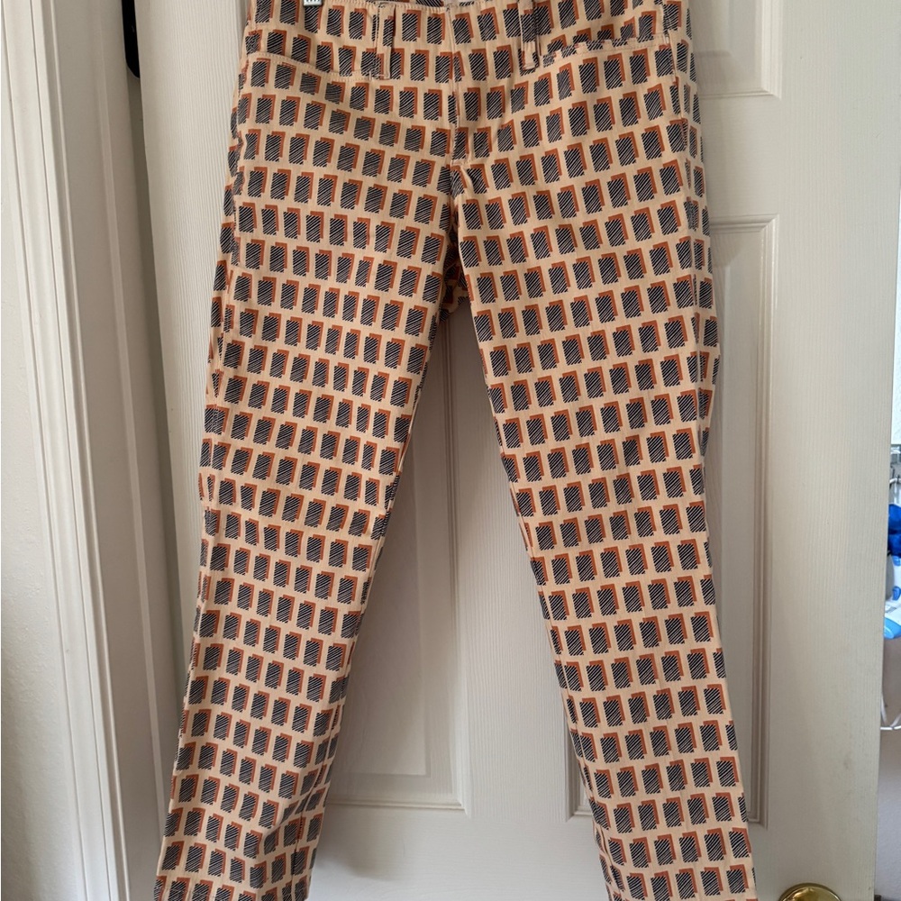 Tory Burch Ankle & Cropped Jeans - Orange and Black - Picture 4 of 8